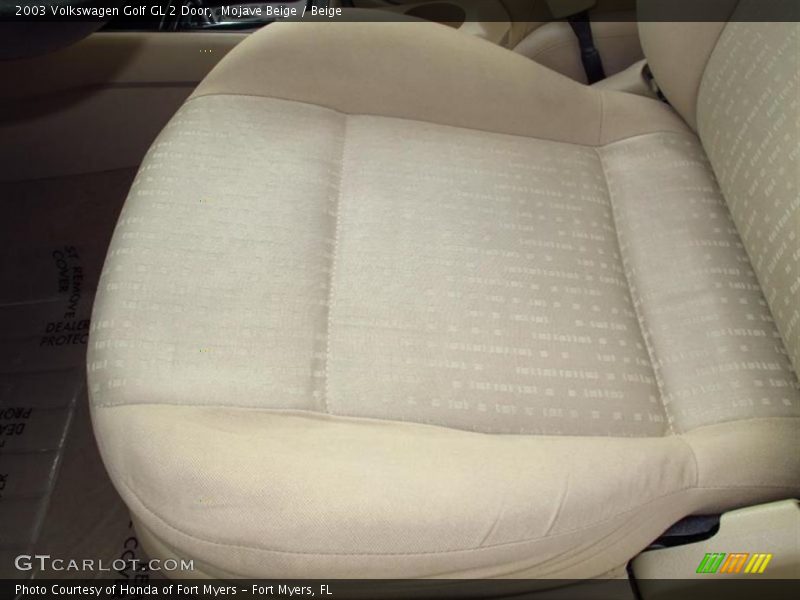 Mojave Beige / Beige 2003 Volkswagen Golf GL 2 Door