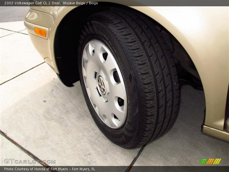 Mojave Beige / Beige 2003 Volkswagen Golf GL 2 Door