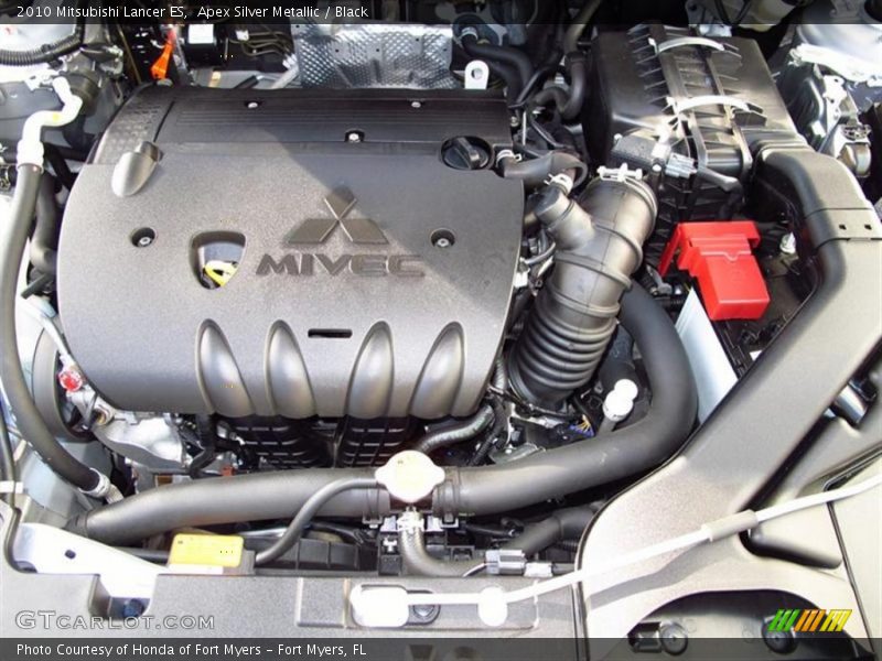 Apex Silver Metallic / Black 2010 Mitsubishi Lancer ES
