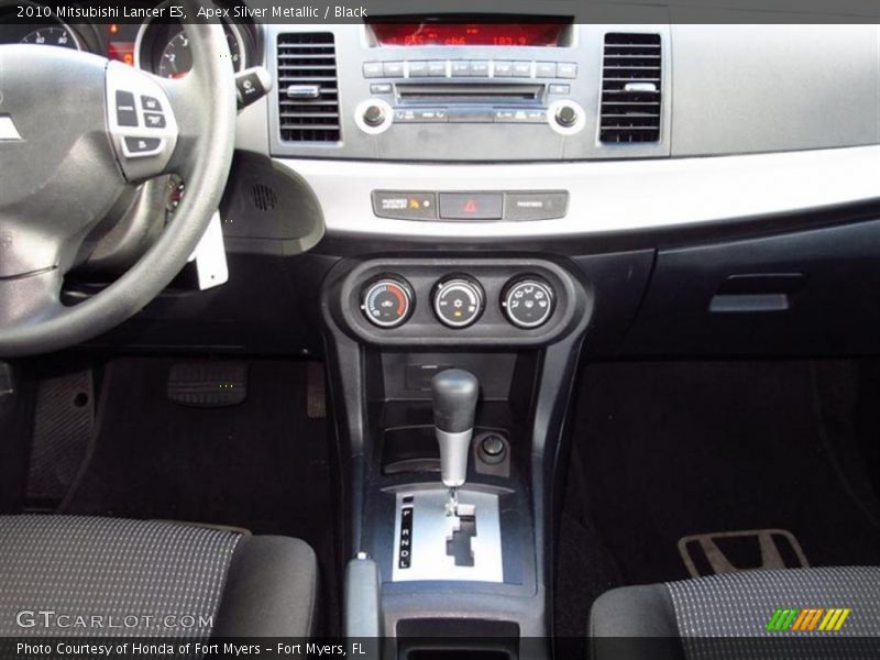 Apex Silver Metallic / Black 2010 Mitsubishi Lancer ES