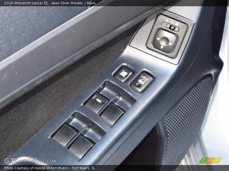 Apex Silver Metallic / Black 2010 Mitsubishi Lancer ES