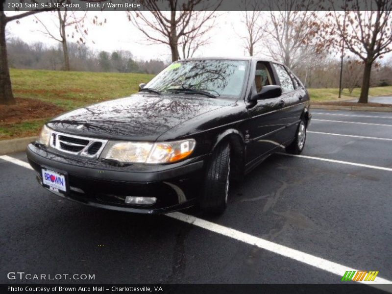 Black / Warm Beige 2001 Saab 9-3 SE Sedan