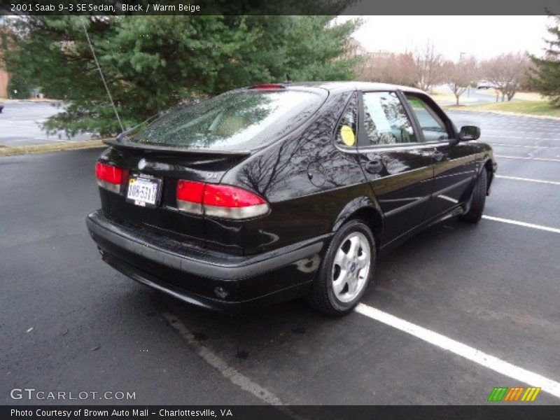 Black / Warm Beige 2001 Saab 9-3 SE Sedan