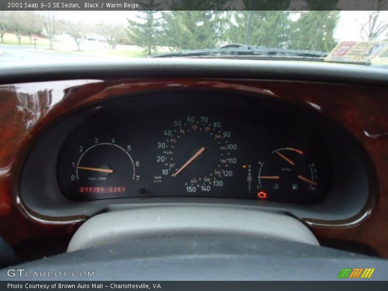 Black / Warm Beige 2001 Saab 9-3 SE Sedan