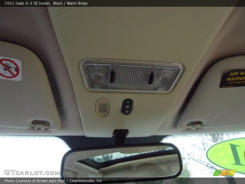 Black / Warm Beige 2001 Saab 9-3 SE Sedan