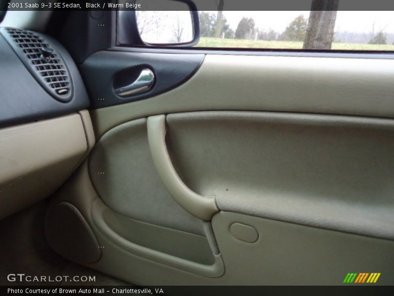 Black / Warm Beige 2001 Saab 9-3 SE Sedan