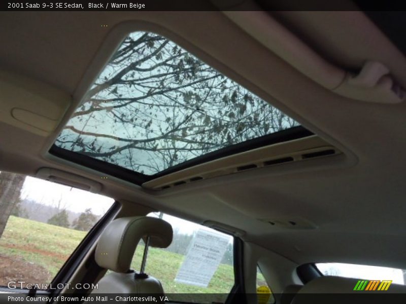 Black / Warm Beige 2001 Saab 9-3 SE Sedan