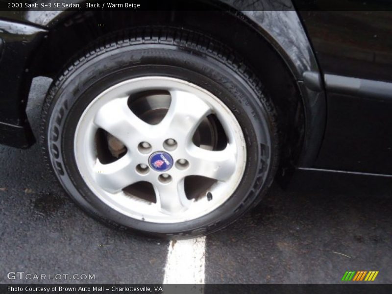 Black / Warm Beige 2001 Saab 9-3 SE Sedan