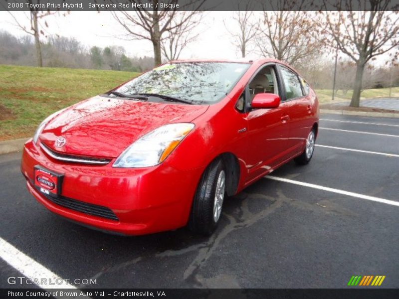 Barcelona Red Metallic / Bisque 2008 Toyota Prius Hybrid