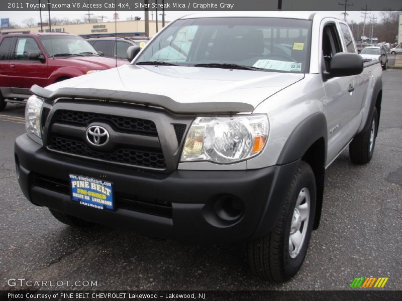 Silver Streak Mica / Graphite Gray 2011 Toyota Tacoma V6 Access Cab 4x4