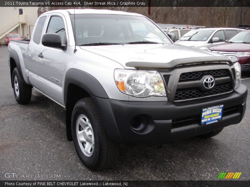 Silver Streak Mica / Graphite Gray 2011 Toyota Tacoma V6 Access Cab 4x4