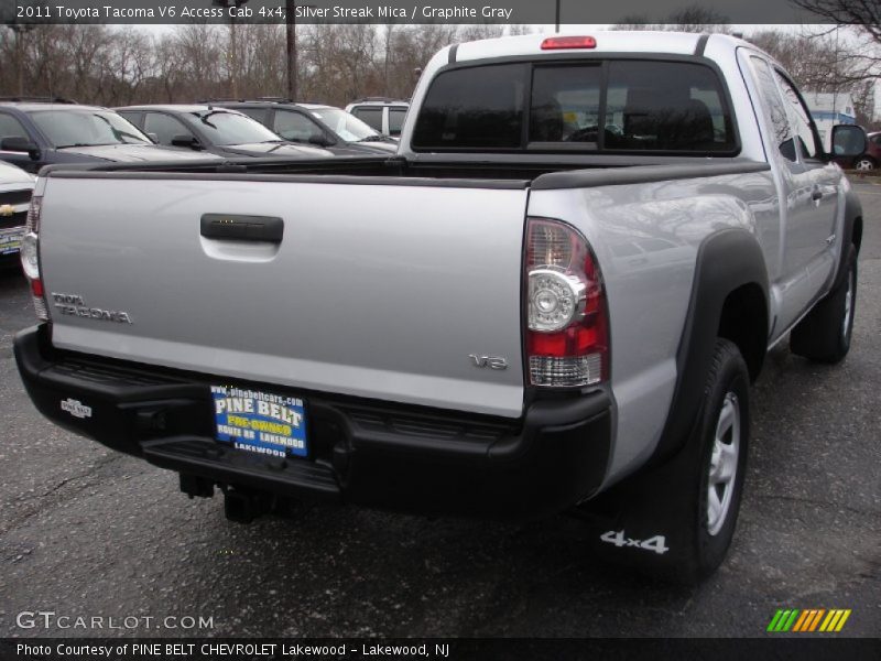 Silver Streak Mica / Graphite Gray 2011 Toyota Tacoma V6 Access Cab 4x4