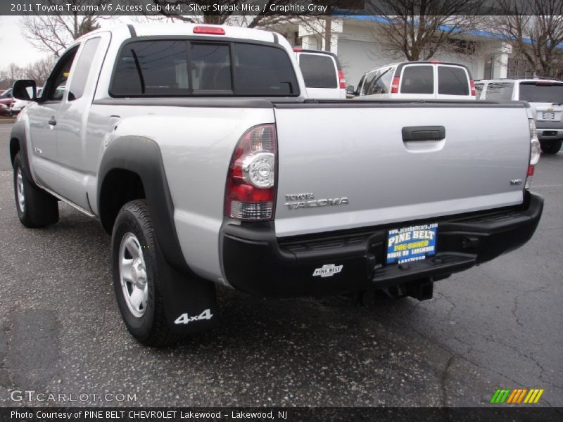 Silver Streak Mica / Graphite Gray 2011 Toyota Tacoma V6 Access Cab 4x4