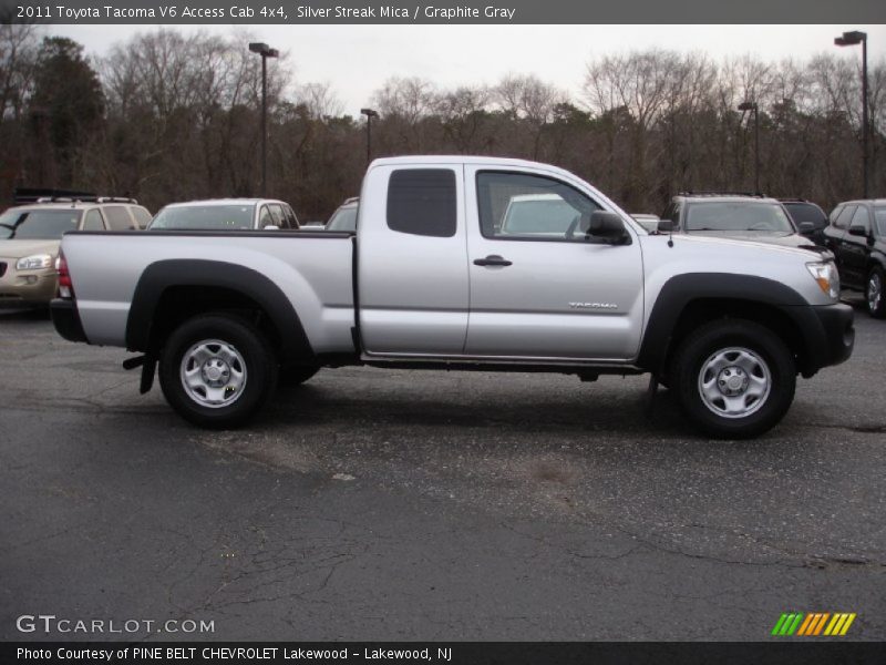 Silver Streak Mica / Graphite Gray 2011 Toyota Tacoma V6 Access Cab 4x4