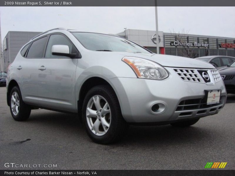 Silver Ice / Black 2009 Nissan Rogue S
