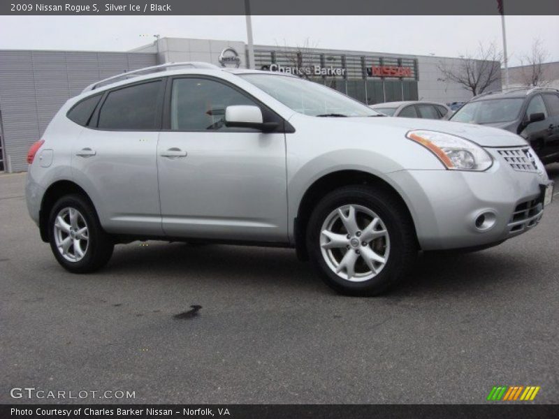 Silver Ice / Black 2009 Nissan Rogue S