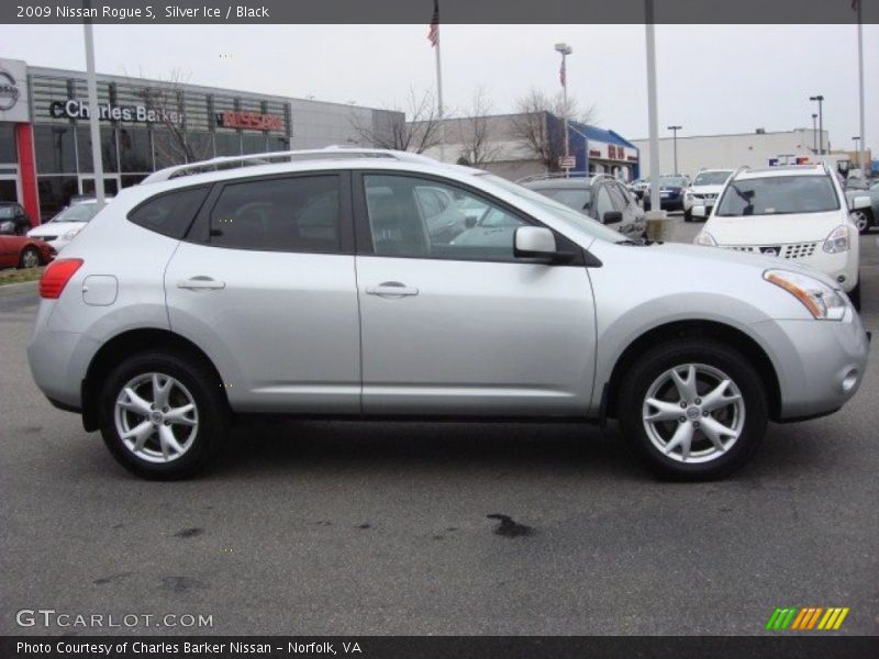 Silver Ice / Black 2009 Nissan Rogue S