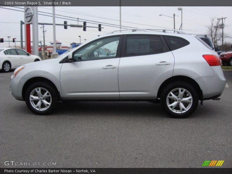 Silver Ice / Black 2009 Nissan Rogue S
