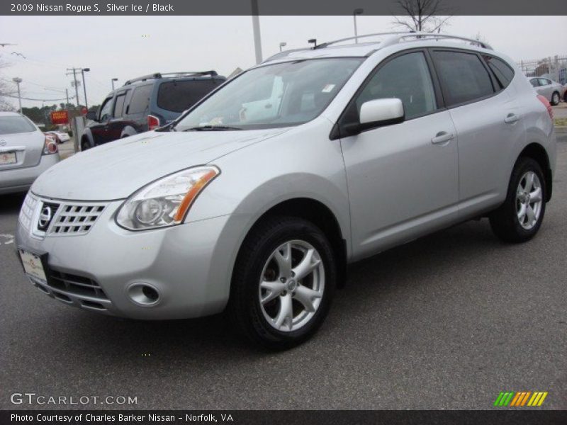 Silver Ice / Black 2009 Nissan Rogue S