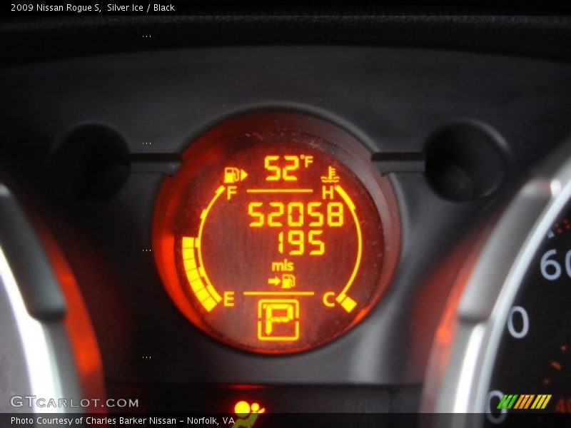 Silver Ice / Black 2009 Nissan Rogue S