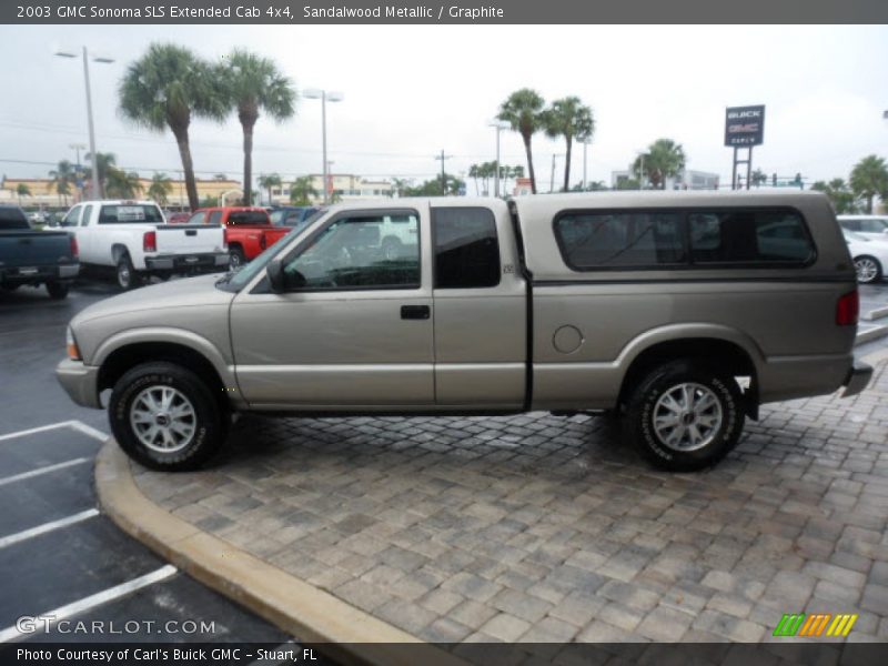 Sandalwood Metallic / Graphite 2003 GMC Sonoma SLS Extended Cab 4x4