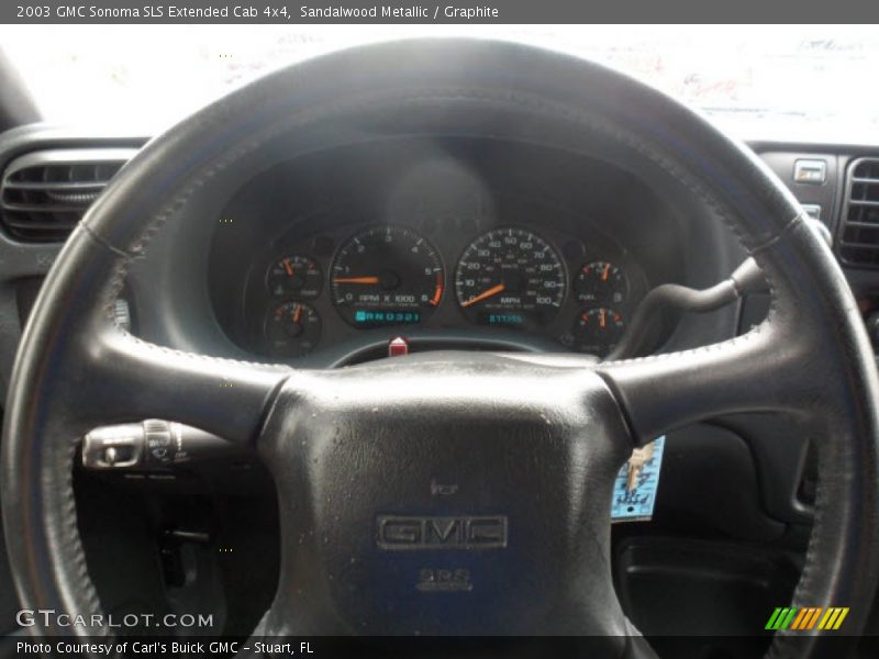 Sandalwood Metallic / Graphite 2003 GMC Sonoma SLS Extended Cab 4x4