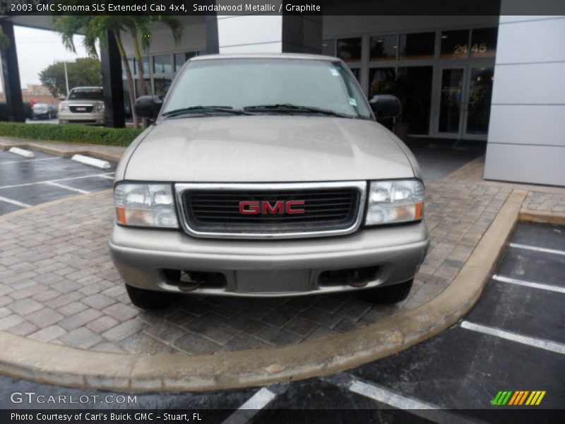 Sandalwood Metallic / Graphite 2003 GMC Sonoma SLS Extended Cab 4x4