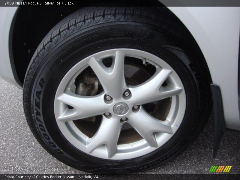 Silver Ice / Black 2009 Nissan Rogue S