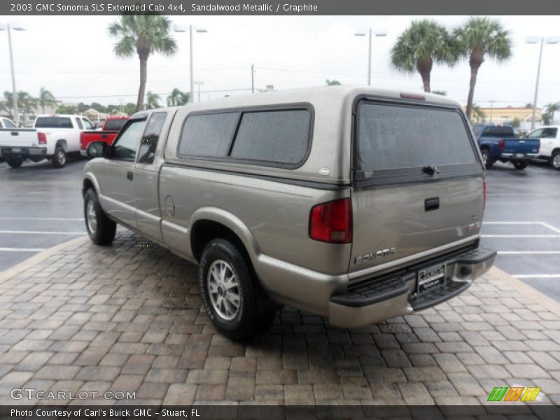 Sandalwood Metallic / Graphite 2003 GMC Sonoma SLS Extended Cab 4x4