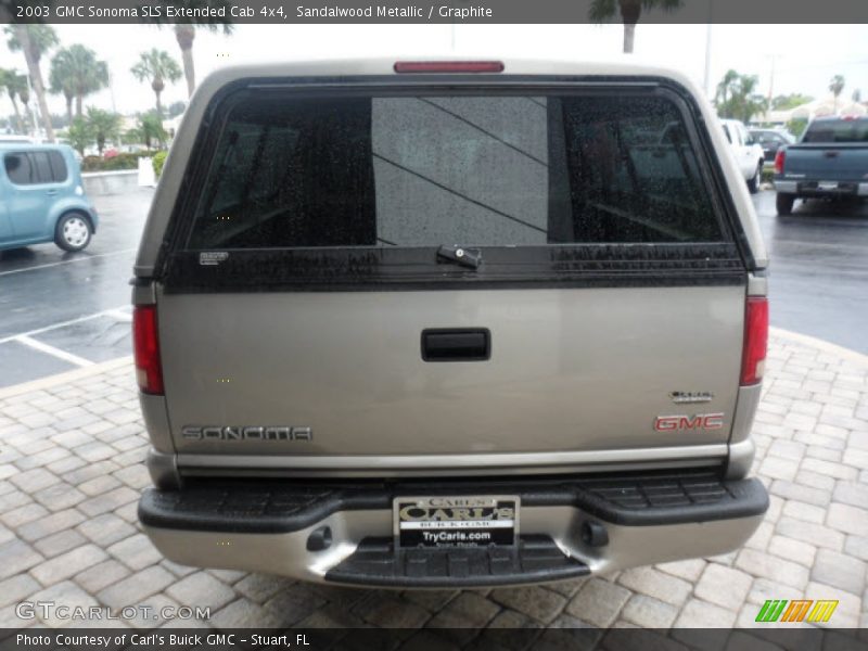 Sandalwood Metallic / Graphite 2003 GMC Sonoma SLS Extended Cab 4x4