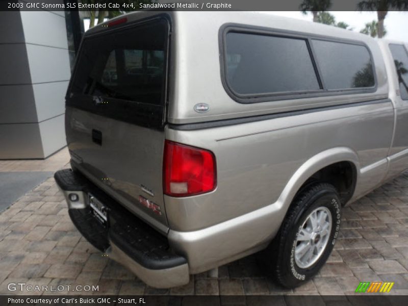 Sandalwood Metallic / Graphite 2003 GMC Sonoma SLS Extended Cab 4x4