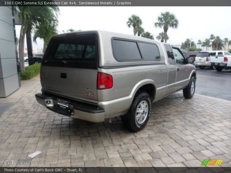 Sandalwood Metallic / Graphite 2003 GMC Sonoma SLS Extended Cab 4x4