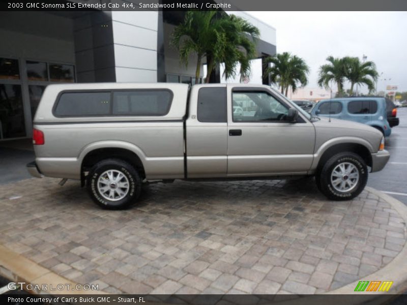 Sandalwood Metallic / Graphite 2003 GMC Sonoma SLS Extended Cab 4x4