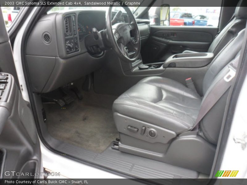 Sandalwood Metallic / Graphite 2003 GMC Sonoma SLS Extended Cab 4x4