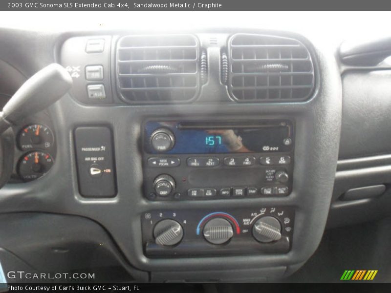 Sandalwood Metallic / Graphite 2003 GMC Sonoma SLS Extended Cab 4x4