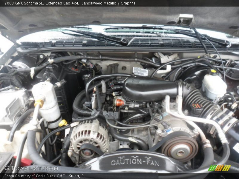 Sandalwood Metallic / Graphite 2003 GMC Sonoma SLS Extended Cab 4x4