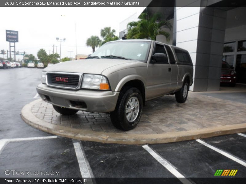 Sandalwood Metallic / Graphite 2003 GMC Sonoma SLS Extended Cab 4x4