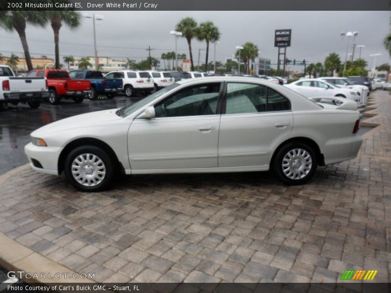 Dover White Pearl / Gray 2002 Mitsubishi Galant ES