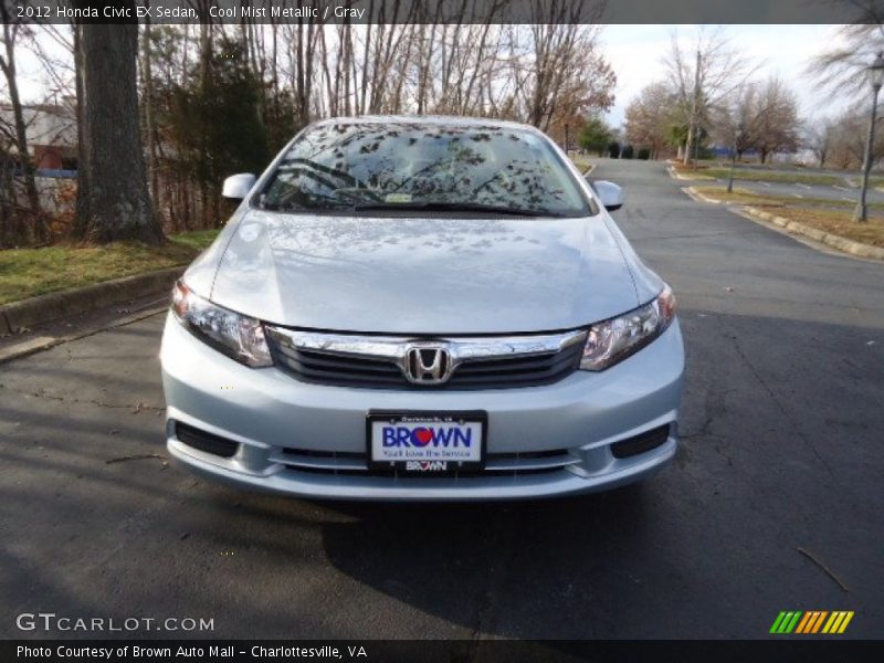 Cool Mist Metallic / Gray 2012 Honda Civic EX Sedan