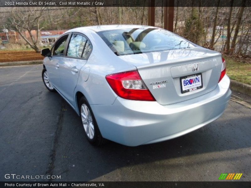 Cool Mist Metallic / Gray 2012 Honda Civic EX Sedan