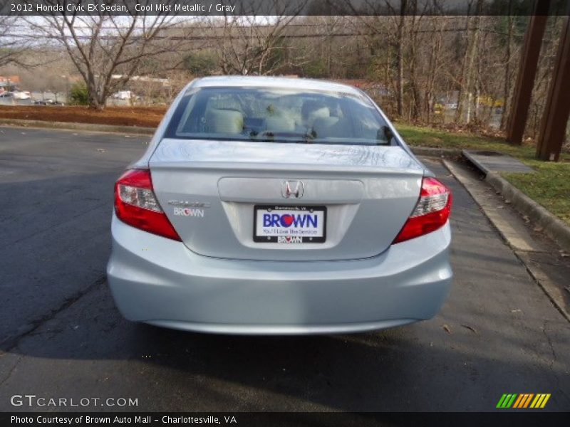 Cool Mist Metallic / Gray 2012 Honda Civic EX Sedan