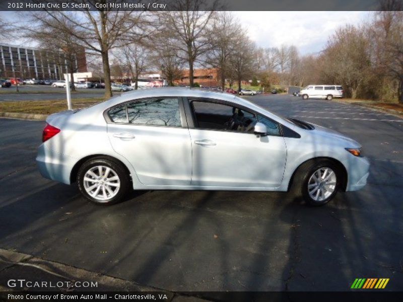 Cool Mist Metallic / Gray 2012 Honda Civic EX Sedan