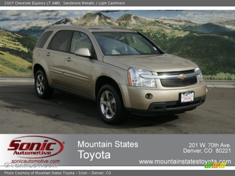 Sandstone Metallic / Light Cashmere 2007 Chevrolet Equinox LT AWD