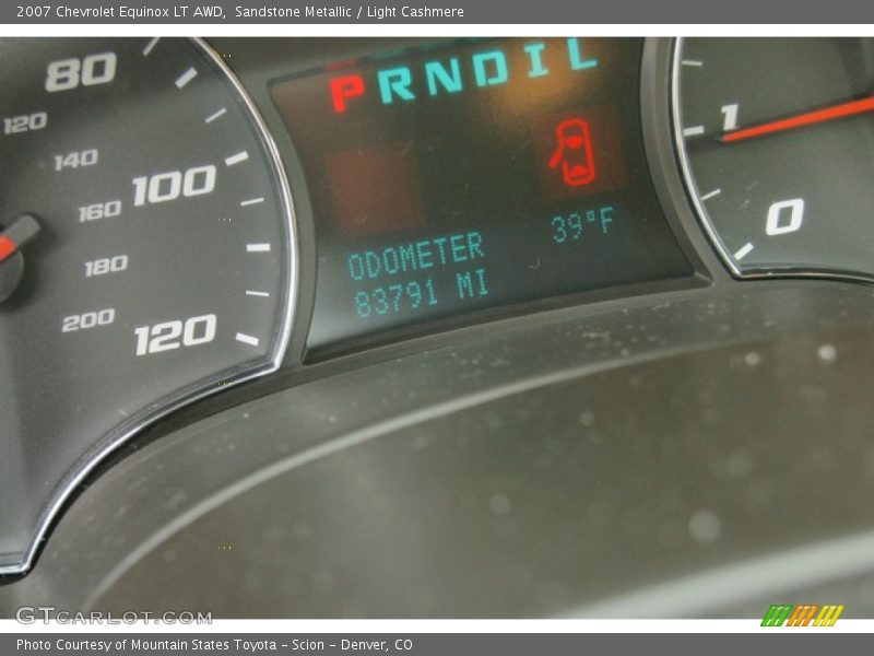Sandstone Metallic / Light Cashmere 2007 Chevrolet Equinox LT AWD