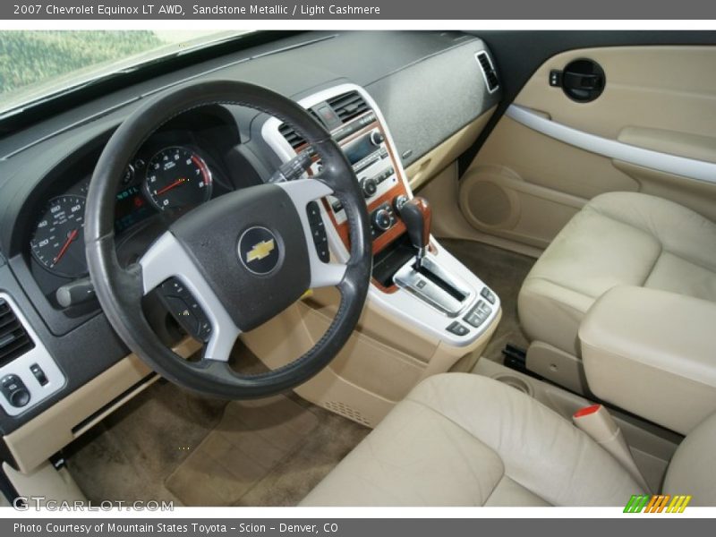 Sandstone Metallic / Light Cashmere 2007 Chevrolet Equinox LT AWD