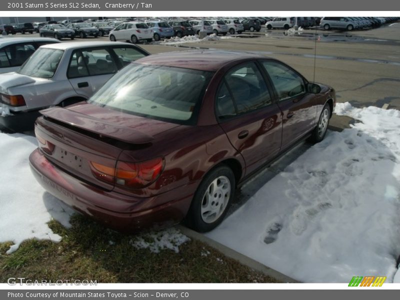 Cranberry / Tan 2001 Saturn S Series SL2 Sedan
