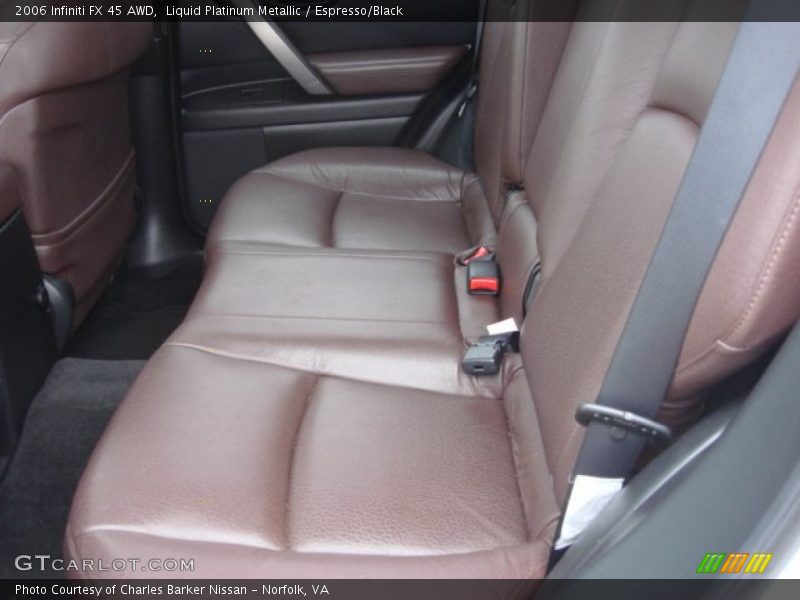 Liquid Platinum Metallic / Espresso/Black 2006 Infiniti FX 45 AWD