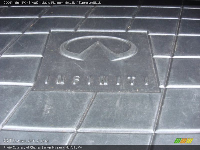 Liquid Platinum Metallic / Espresso/Black 2006 Infiniti FX 45 AWD