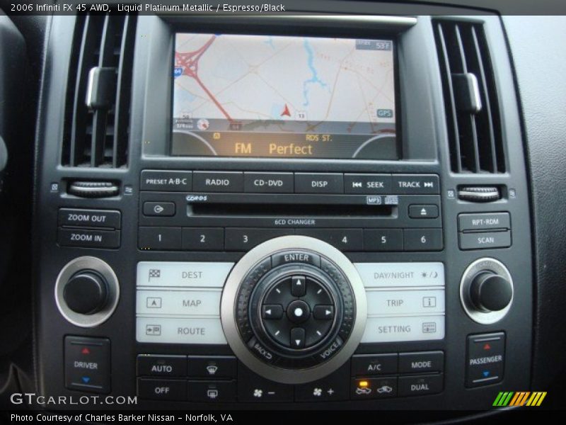 Liquid Platinum Metallic / Espresso/Black 2006 Infiniti FX 45 AWD