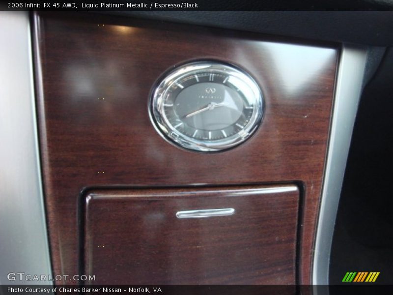 Liquid Platinum Metallic / Espresso/Black 2006 Infiniti FX 45 AWD